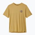 Tricou pentru bărbați Patagonia Cap Cool Daily Great Waves limestone yellow - light limestone yellow x-dye