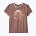 Tricou pentru femei Patagonia Great Waves Ringer Tee moonrise taupe