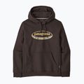 Bluză pentru bărbați Patagonia '95 Oval Logo Uprisal Hoody Den Brown: Heliotropic