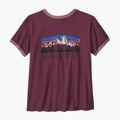 Tricou pentru femei Patagonia Fitz Roy Foothills Ringer Tee berry fig 2