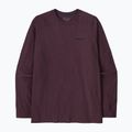 Longsleeve pentru bărbați Patagonia P-6 Logo Responsibili berry fig