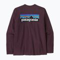 Longsleeve pentru bărbați Patagonia P-6 Logo Responsibili berry fig 2