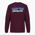 Longsleeve pentru bărbați Patagonia P-6 Logo Responsibili berry fig 2