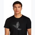 Tricou bărbați icebreaker Merino 150 Tech Lite Skiing Yeti negru 5