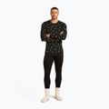 Longsleeve termoactiv pentru bărbați icebreaker Merino 200 Oasis Crewe Snow Day black/peridot/aop 5