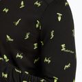 Longsleeve termoactiv pentru bărbați icebreaker Merino 200 Oasis Crewe Snow Day black/peridot/aop 7