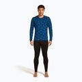 Longsleeve termoactiv pentru bărbați icebreaker Merino 200 Oasis Crewe Snow Day atlantis/topaz/aop 2