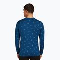 Longsleeve termoactiv pentru bărbați icebreaker Merino 200 Oasis Crewe Snow Day atlantis/topaz/aop 3