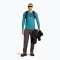 Longsleeve termoactiv pentru bărbați icebreaker Merino 200 Oasis Crewe Elevation Line topaz 4