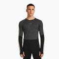 Longsleeve termoactiv pentru bărbați Icebreaker Merino 200 Oasis+ LS Crewe 0JI black/jet heather/undyed/cb