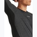 Longsleeve termoactiv pentru bărbați Icebreaker Merino 200 Oasis+ LS Crewe 0JI black/jet heather/undyed/cb 4