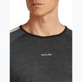 Longsleeve termoactiv pentru bărbați Icebreaker Merino 200 Oasis+ LS Crewe 0JI black/jet heather/undyed/cb 5