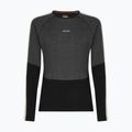 Longsleeve termoactiv pentru bărbați Icebreaker Merino 200 Oasis+ LS Crewe 0JI black/jet heather/undyed/cb 7