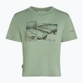 Tricou pentru femei icebreaker Merino 150 Tech Lite Crop The Climb seaglass 7