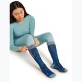 Șosete de schi pentru femei Icebreaker Merino Ski+ Light OTC Mountain Contour atlantis/hydro/acid pink 4