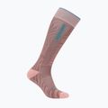 Șosete de schi pentru femei Icebreaker Merino Ski+ Light OTC Mountain Contour summit/blush/hydro