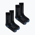 Șosete de schi pentru femei Icebreaker Merino Ski+ Medium OTC 2 Pack black/dawn/graphite