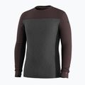 Bluză termoactivă pentru bărbați Smartwool Classic Thermal Merino Base Layer Colorblock Crew Boxed mink/charcoal 3