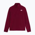 Bluză fleece pentru femei The North Face Glacier Fleece 1/4 Zip burgundy crush 4