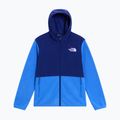 Bluză fleece pentru copii The North Face Teen Glacier Full Zip Hoodie bold blue/activ blue 5