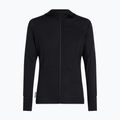 Bluză de trekking pentru bărbați Icebreaker Merino 200 Realfleece Descender Half Zip Hoodie black 10