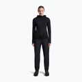 Bluză de trekking pentru femei Icebreaker Merino 200 Realfleece Descender Half Zip Hoodie black 4