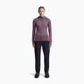 Bluză de trekking pentru femei Icebreaker Merino 200 Realfleece Descender Half Zip Hoodie grey plum 4