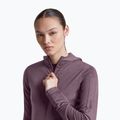 Bluză de trekking pentru femei Icebreaker Merino 200 Realfleece Descender Half Zip Hoodie grey plum 8