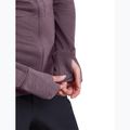 Bluză de trekking pentru femei Icebreaker Merino 200 Realfleece Descender Half Zip Hoodie grey plum 9