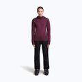 Bluză de trekking pentru femei Icebreaker Merino 300 Realfleece Descender Zip Hoodie dark berry 2