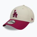 New Era WS Patch 9Forty Los Angeles Dodgers șapcă de baseball bej deschis 3