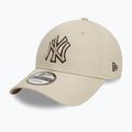 New Era Team Outline 9Forty New York Yankees șapcă de baseball bej deschis 2