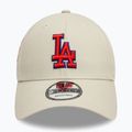 New Era Side Patch 9Forty Los Angeles Dodgers șapcă de baseball bej deschis 2