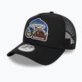 New Era NE Outdoor Patch Trucker șapcă de baseball negru 3