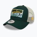 New Era MLB Patch Trucker Oakland Athletics șapcă de baseball verde închis 3