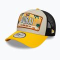 New Era Licence Plate Los Angeles Trucker șapcă de baseball bej deschis 2