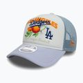 New Era Fruit Graphics Trucker Los Angeles Dodgers șapcă de baseball albastru pastel 3