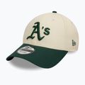 New Era Colourblock 9Forty Oakland Athletics șapcă de baseball bej deschis 2
