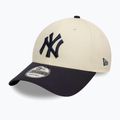 New Era Colourblock 9Forty New York Yankees șapcă de baseball bej deschis 2