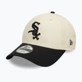 New Era Colourblock 9Forty Chicago White Sox șapcă de baseball bej deschis 3