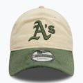 New Era Block Cord 9Twenty Oakland Athletics șapcă de baseball bej deschis 2