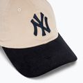 New Era Block Cord 9Twenty New York Yankees șapcă de baseball bej deschis 3