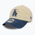 New Era Block Cord 9Twenty Los Angeles Dodgers șapcă de baseball bej deschis 2