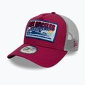 New Era MLB Patch Trucker Los Angeles Dodgers șapcă de baseball roșu închis 3