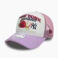 New Era Fruit Graphics Trucker New York Yankees șapcă de baseball roz închis 2