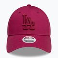 New Era Metallic Logo 9Forty Los Angeles Dodgers șapcă de baseball roșu închis 3