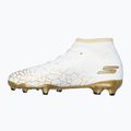 Încălțăminte de fotbal pentru copii SKECHERS Skx_1.5 High Td Jr FG white/gold 10