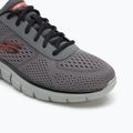 Încălțăminte pentru bărbați Skechers Track Leshur charcoal/orange 7
