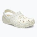 Papuci Crocs Classic Floral Cutout Clog chalk