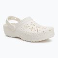 Papuci Crocs Classic Floral Cutout Clog chalk 2